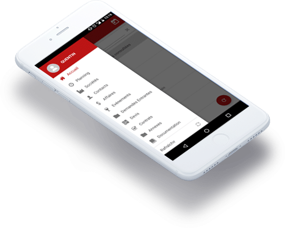 logiciel gestion relation client Eudonet smartphone