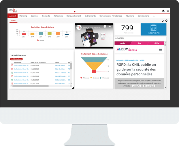 Home Page CRM Asso Pro